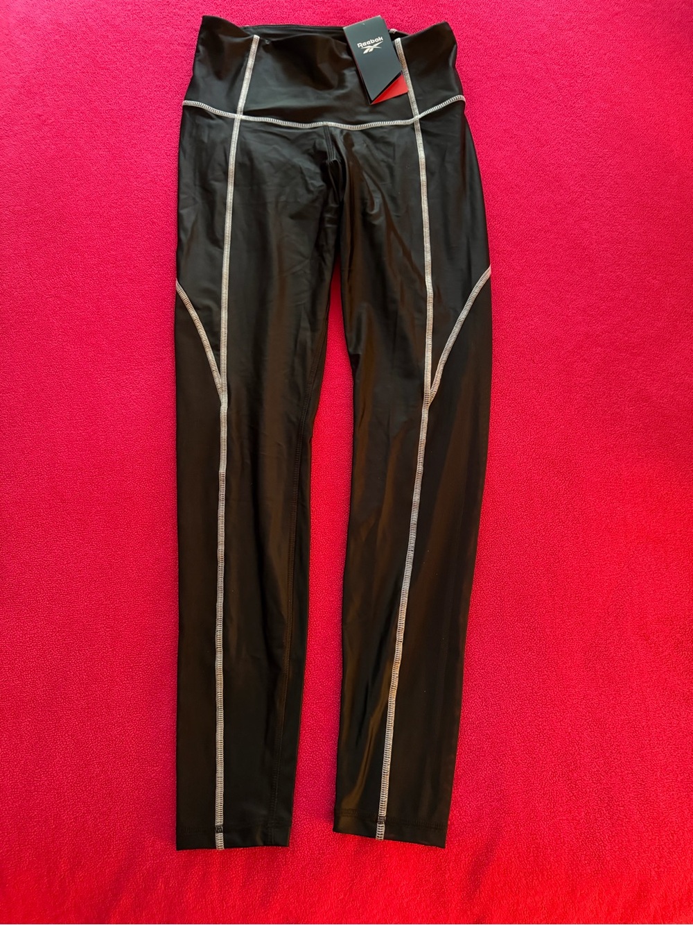 Reebok Women’s Shiny Black Tights Leggings